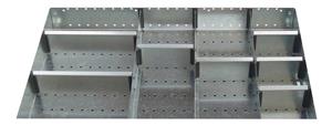 11 Compartment Steel Divider Kit External 800W x 650Dx 100H Bott Cubio Metal Drawer Divider Kits 43020660.51 